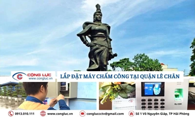Lắp đặt máy chấm công uy tín, giá rẻ tại quận Lê Chân